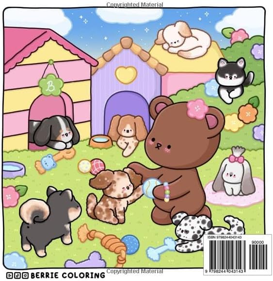 Berrie Coloring Volume 5: Cute and Cozy Coloring Book for Adults & Kids Featuring Easy to Color Animal Illustrations and Adorable Scenes by Berrie Coloring