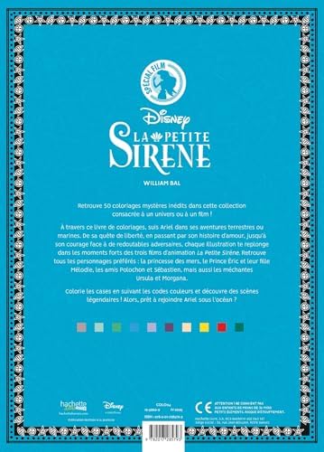 Coloriages Mystères Disney - Spécial film : La Petite Sirène by William Bal