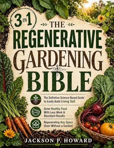 The Regenerative Gardening Bible: [3 in 1] The Definitive Science-Based Guide to Easily Build Living Soil, Grow Healthy Food With Less Work & Regenerating Any Space (Even Without a Garden) by Jackson P. Howard