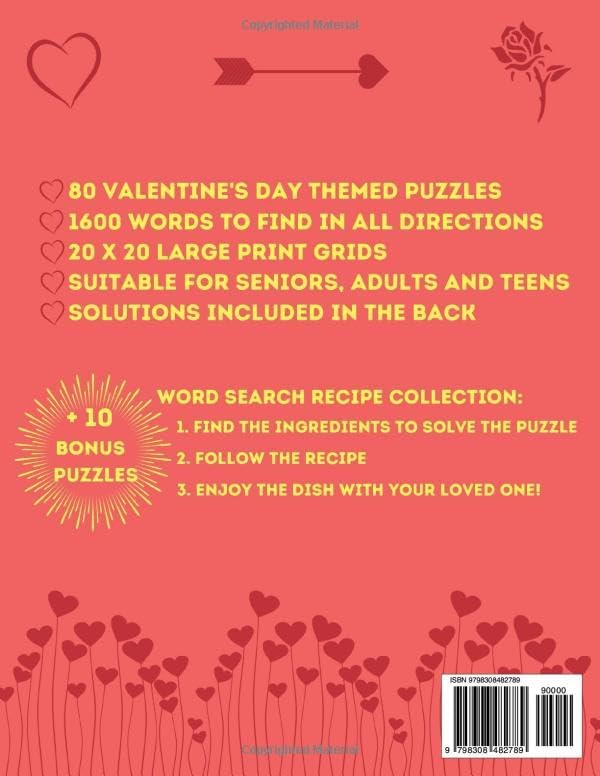 Valentine’s Day Word Search: Large Print Themed Puzzle Book for Adults, Seniors and Teens by Charlie Bird