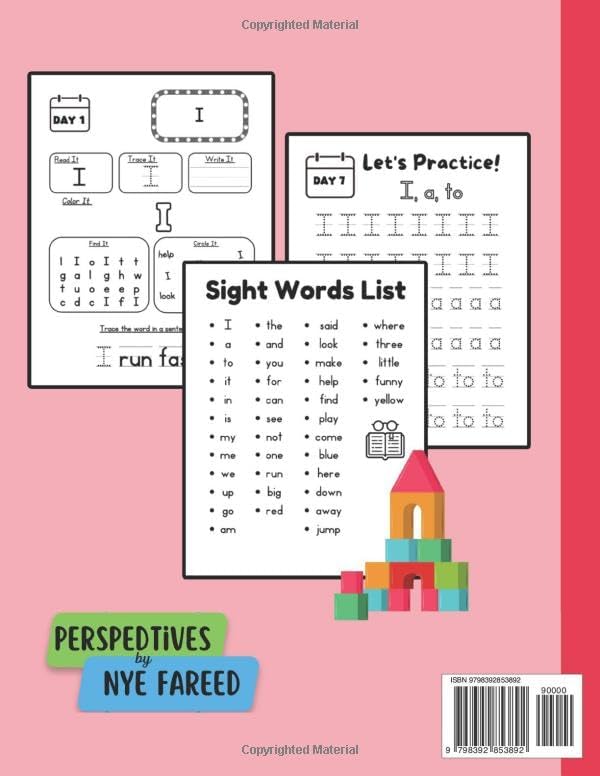 60 Day Summer Sight Words: Get Ready for Kindergarten: Pre K- Kindergarten Sight Words. Great for Ages 4-6. No Tears, Fun Activities. Early Reading ... One Page per Day for 60 Days of Summer. by perSPEDtives