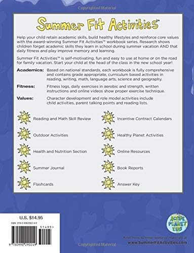 Summer Fit, Third - Fourth Grade (Summer Fit-preparing Children Mentally-physically-socially) by Kelly Terrill