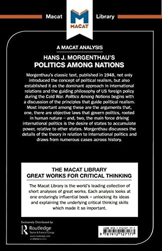 An Analysis of Hans J. Morgenthau's Politics Among Nations: Politics Among Nations (The Macat Library) by Ramon Pacheco Pardo