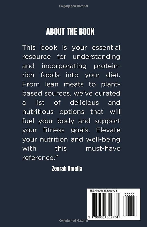 Complete High Protein Food Chart: Healthy Meals to eat while on High Protein Diet: High Protein Food Lists with simple recipes to cook for recovery (meal nutritional value food chart) by Zeerah Amelia