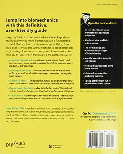 Biomechanics For Dummies (For Dummies Series) by Steve McCaw