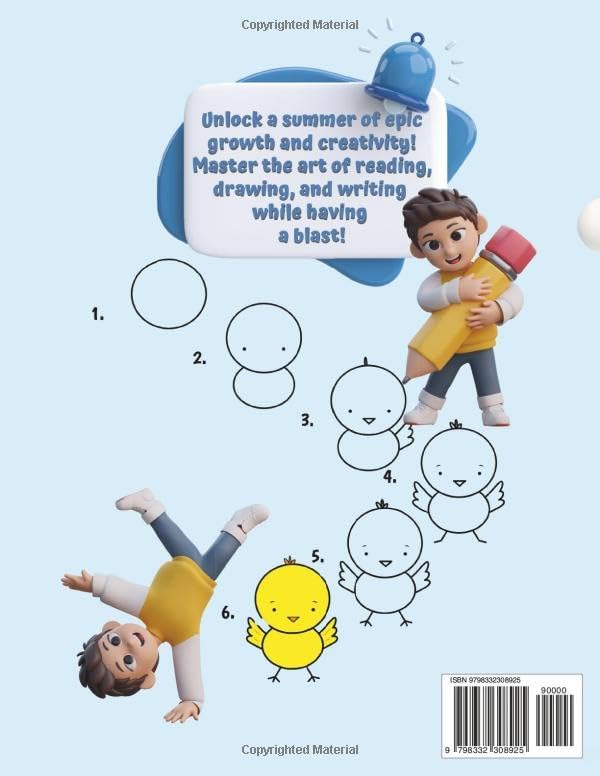 Summer Workbooks Grade K-1: Learn to Draw and Write this Summer by La Bonne École