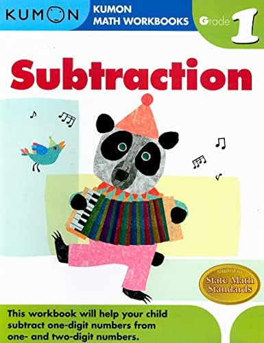 Kumon Grade 1 Subtraction (Kumon Math Workbooks), Ages 6-7, 96 pages by Kumon Publishing