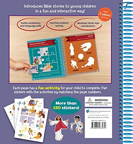Brain Games - Sticker Activity: Bible (For Kids Ages 3-6) by Publications International Ltd.