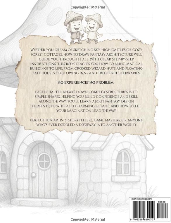 How To Draw Fantasy Architecture. A Step-by-Step Guide to Drawing Magical Buildings: Create Castles, Cottages, and Charming Curiosities with Ease (Worlds Unfolded) by Sophie Barton