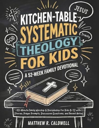 Kitchen-Table Systematic Theology for Kids, A 52-Week Family Devotional: 10-Minute Family Worship & Discipleship for Kids 8-12 with Stories, Prayer ... Notes (Systematic Theology in Real-Life) by Matthew R. Caldwell