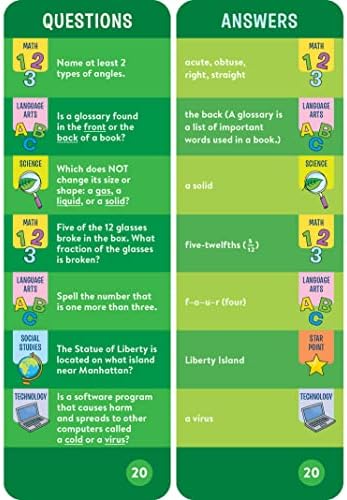 Brain Quest 3rd Grade Smart Cards Revised 5th Edition (Brain Quest Smart Cards) by Workman Publishing