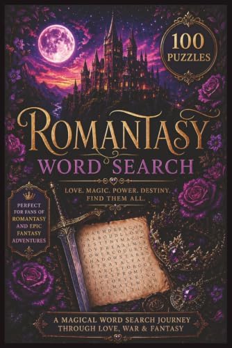 Romantasy Word Search: A Magical Puzzle Book of Love, Magic, Power & Destiny – 100 Puzzles by Tina Press