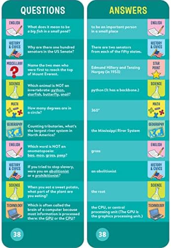 Brain Quest 5th Grade Smart Cards Revised 5th Edition (Brain Quest Smart Cards) by Workman Publishing