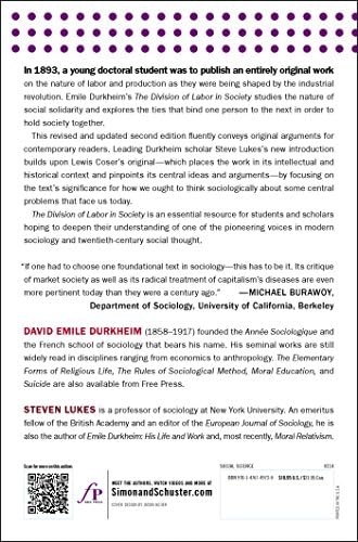 The Division of Labor in Society by Emile Durkheim