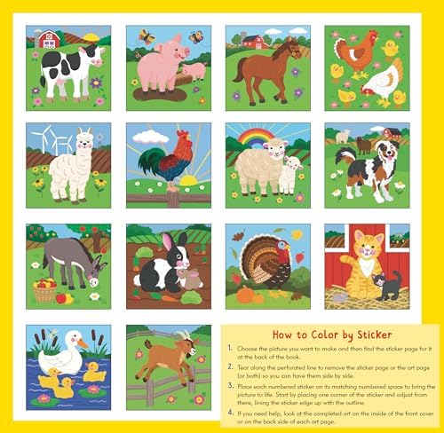 My First Color-By-Sticker Book - Farm Animals by T. Levy