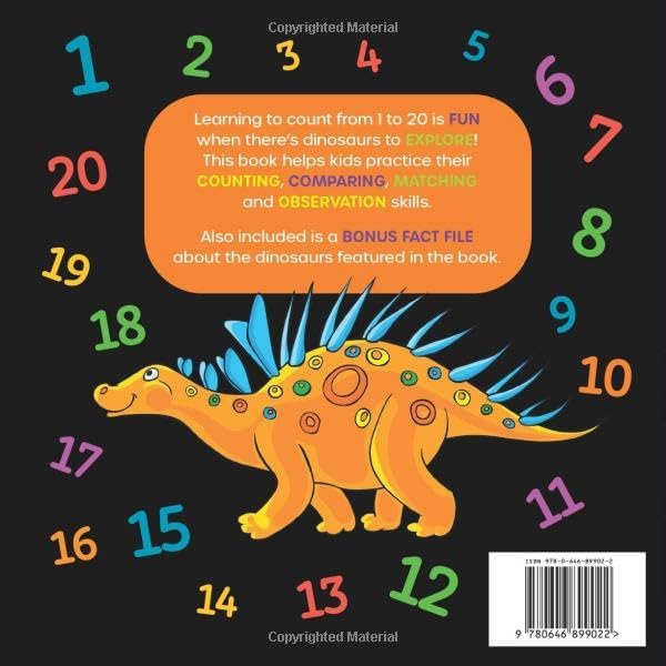 Dinosaur Counting Book 1 to 20 by Frances Mackay