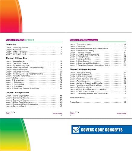 Spectrum | Writing Workbook | 8th Grade, 144pgs by Spectrum