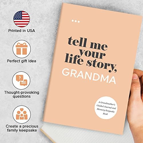 Tell Me Your Life Story, Grandma: A Grandmother’s Guided Journal and Memory Keepsake Book (Tell Me Your Life Story® Series Books) by Questions About Me