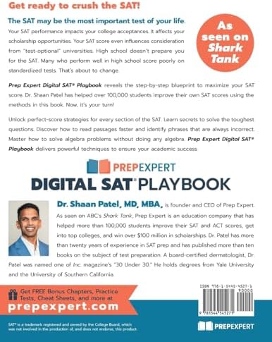 Prep Expert Digital SAT Playbook: Winning Strategies to Achieve Your Dream Score by Shaan Patel