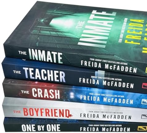 Freida McFadden 5 Books Collection Set (The Inmate, The Teacher, The Crash, The Boyfriend & One by One) by Freida McFadden