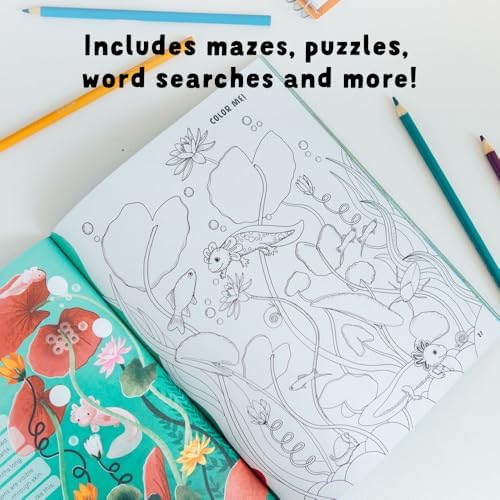 Amazing Axolotls: An Activity Book for Kids with Coloring, Mazes, Crosswords, and More by Little Bigfoot