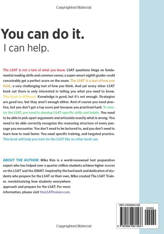 The LSAT Trainer: A Remarkable Self-Study Guide For The Self-Driven Student by Mike Kim