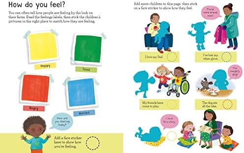 First Sticker Book Feelings: An Interactive Activity Book About Emotions for Kids (Ages 3-5) with 180+ Stickers by Holly Bathie