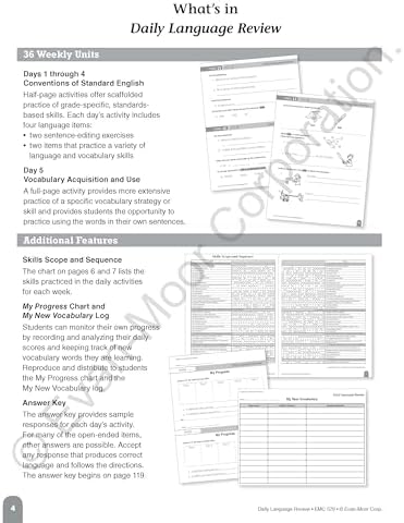 Evan-Moor Daily Language Review, Grade 1, Activities, Homeschooling and Classroom Resource Workbook, Reproducible Worksheets, Teacher Edition, Daily Practice, Skills Assessment, Grammar, Punctuation by Evan-Moor Educational Publishers