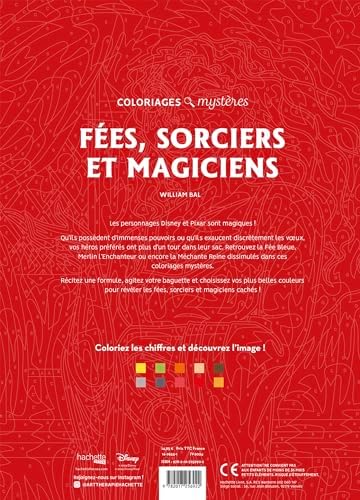 Coloriages Mystères Disney - Fées, sorciers et magiciens by William Bal