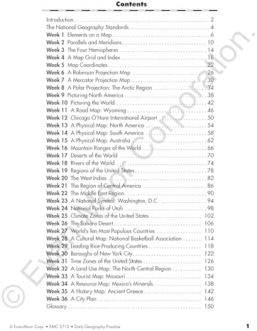 Evan-Moor Daily Geography Practice, Grade 6, Homeschooling and Classroom Resource Workbook, Reproducible Worksheets, Teaching Edition, USA, World, Continents, Oceans, Countries by Evan-Moor Educational Publishers