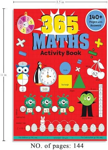 365 Maths Activity Book For Kids: Age 5+ by Wonder House Books