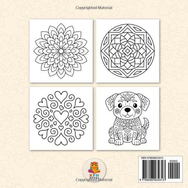 Bold & Easy Mandalas Adult Coloring Book: Simple Mandala Coloring Book for Adults with Thick Lines for Relaxation and Stress Relief (Bold & Easy Coloring Books) by KFH Books