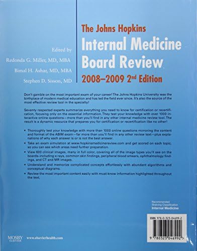 The Johns Hopkins Internal Medicine Board Review 2008-2009: with Online Exam Simulation by The Johns Hopkins Hospital