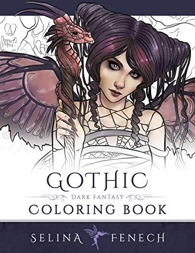 Gothic - Dark Fantasy Coloring Book (Fantasy Coloring by Selina) by Selina Fenech