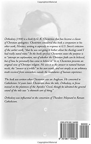 Orthodoxy by G. K. Chesterton