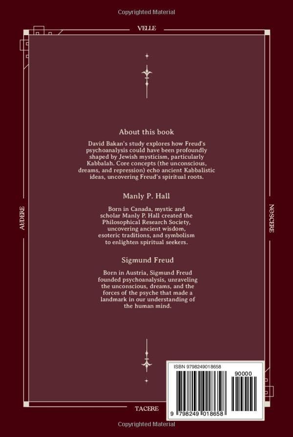 Sigmund Freud and the Jewish Mystical Tradition by David Bakan