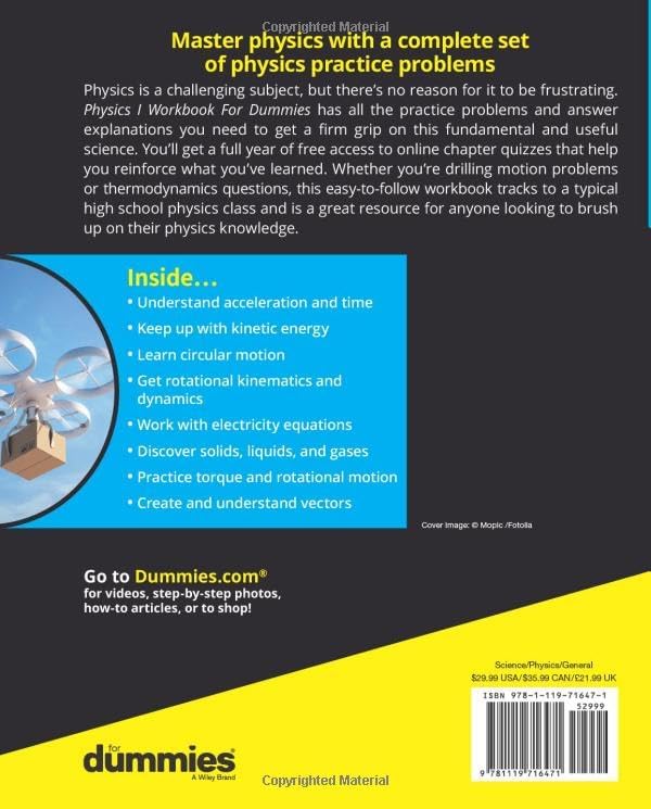 Physics I Workbook For Dummies with Online Practice by The Experts at Dummies