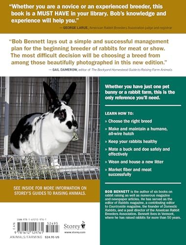 Storey's Guide to Raising Rabbits, 5th Edition: Breeds, Care, Housing by Bob Bennett