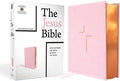 The Jesus Bible, NIV Edition, Leathersoft over Board, Pink, Comfort Print: Sixty-Six Books. One Story. All About One Name. by Zondervan