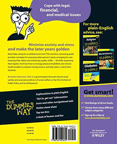 Eldercare For Dummies by Rachelle Zukerman
