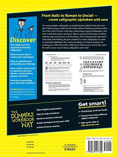 Calligraphy For Dummies by Jim Bennett