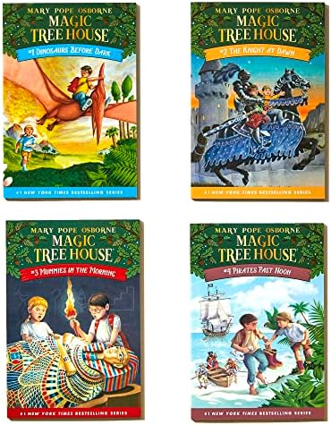 Magic Tree House Boxed Set, Books 1-4: Dinosaurs Before Dark, The Knight at Dawn, Mummies in the Morning, and Pirates Past Noon by Mary Pope Osborne