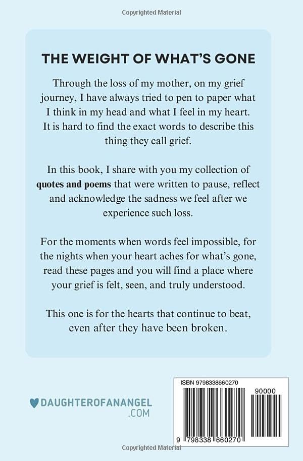 The Weight Of What's Gone: Words & Thoughts From A Grieving Heart by Jenna Lowthert