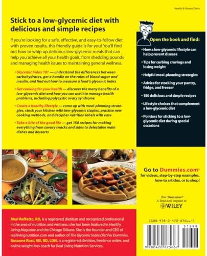 Glycemic Index Cookbook For Dummies (For Dummies Series) by Rosanne Rust