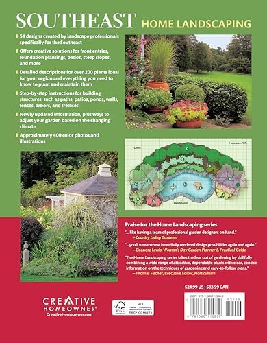 Southeast Home Landscaping, Fourth Edition: 54 Landscape Designs with 200+ Plants & Flowers for Your Region (Creative Homeowner) Plans, Ideas, and Outdoor DIY for AL, FL, GA, MS, NC, SC, and TN by Roger Holmes