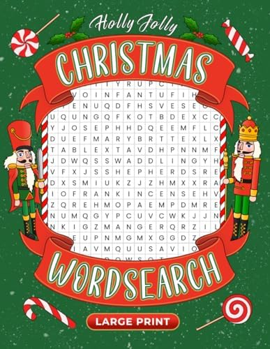Holly Jolly Christmas Word Search: A Large Print Puzzle Book with 100 Christmas Word Search Puzzles for Teens, Adults & Seniors (Curiosus Word Search Series) by Curiosus Media