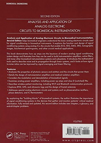 Analysis and Application of Analog Electronic Circuits to Biomedical Instrumentation (Biomedical Engineering) by Robert B. Northrop