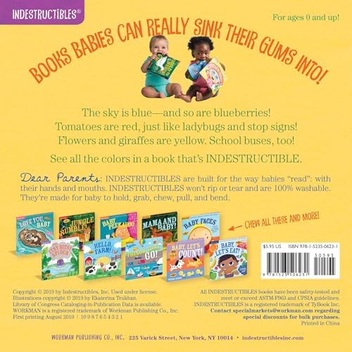 Indestructibles (The Original): Baby, See the Colors!: Chew Proof · Rip Proof · Nontoxic · 100% Washable (Book for Babies, Newborn Books, Safe to Chew) by Ekaterina Trukhan