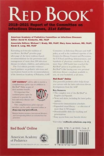 Red Book 2018: Report of the Committee on Infectious Diseases by David W. Kimberlin MD FAAP