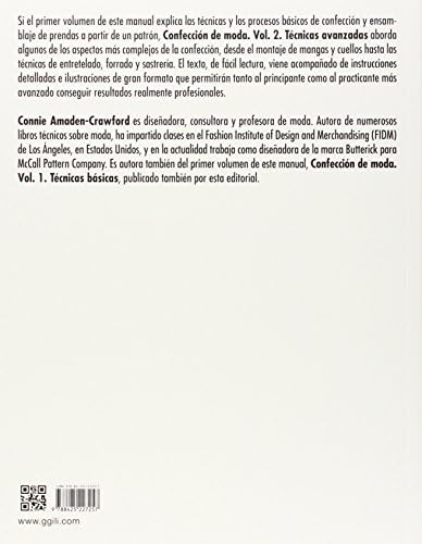 Confección de moda, vol, 2: Técnicas avanzadas (Spanish Edition) by Connie Amaden-Crawford